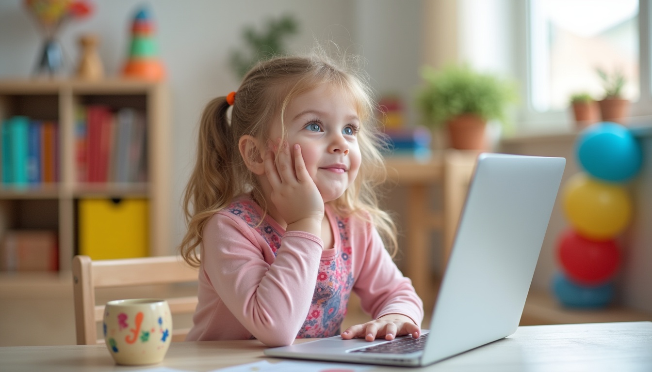 Copii fericiți jucându-se într-o grădiniță privată modernă cu facilități excelente