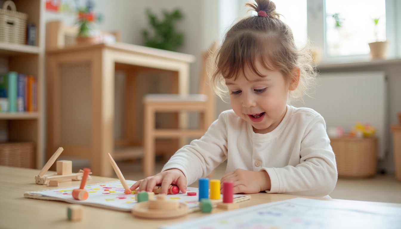 Copii fericiți explorând un mediu Montessori în Ploiești