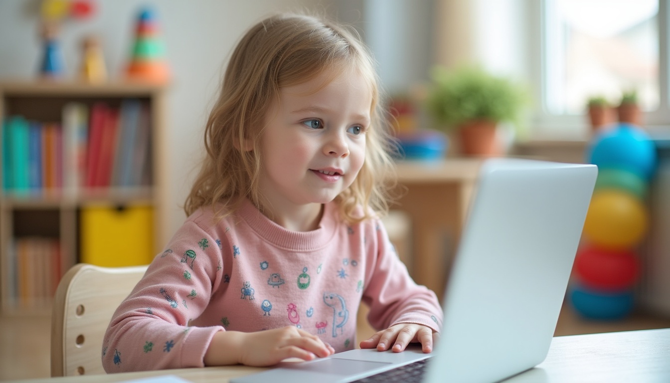 Copii fericiți jucându-se într-o grădiniță privată modernă din Ploiești